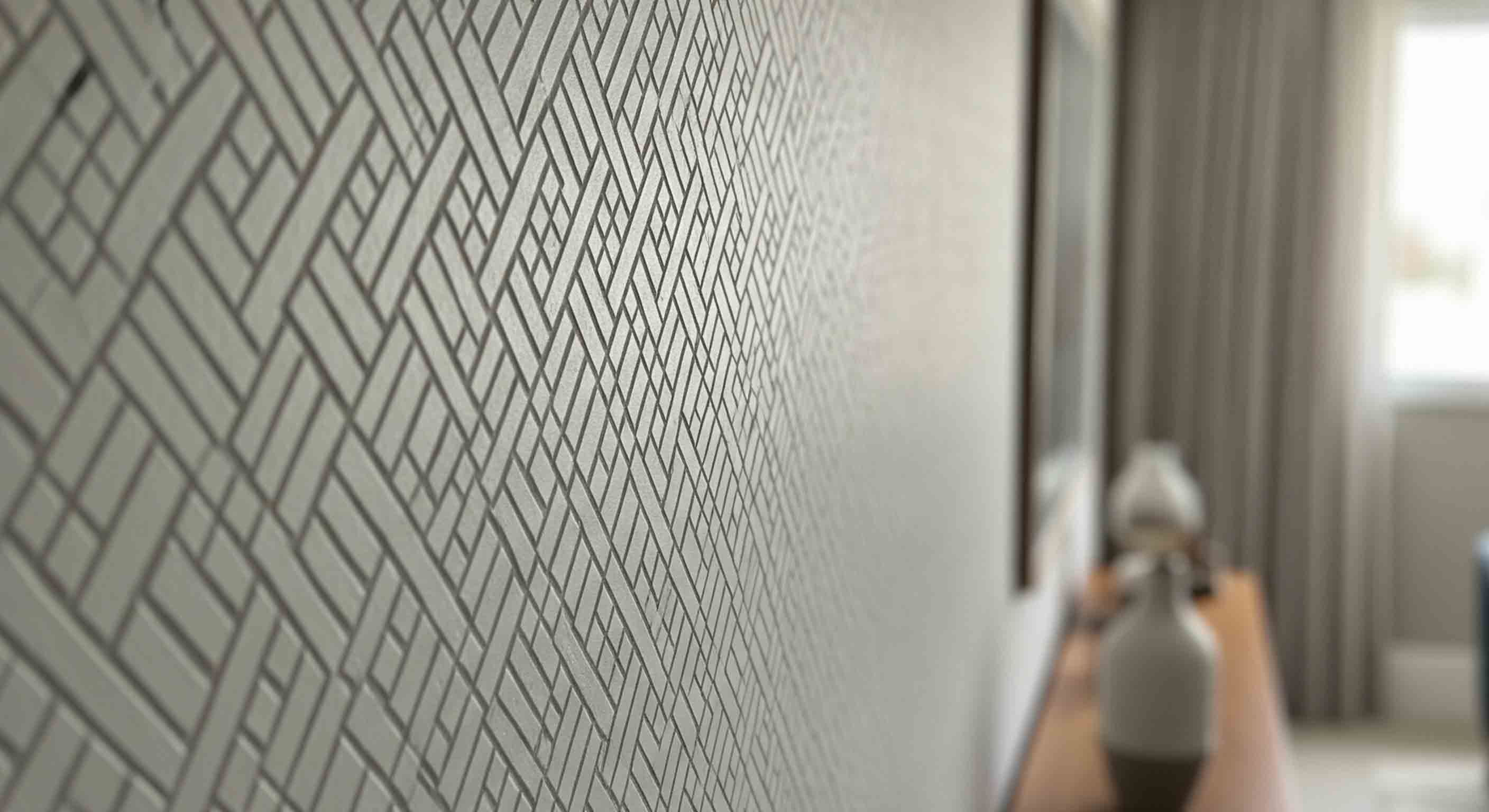 Aplicação de textura projetada em parede - Exemplo 2